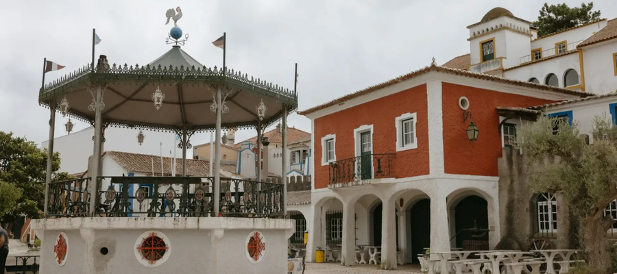 Traditional Portuguese village scene at José Franco's miniature village in Mafra, Portugal.