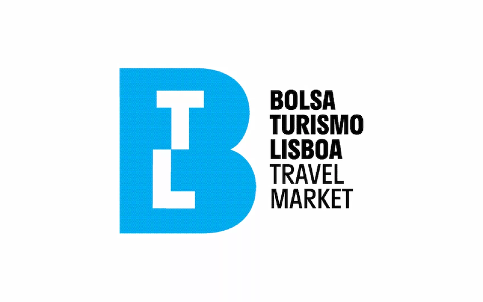 BTL Lisbon Travel Market 2026 official logo in blue and black on white background